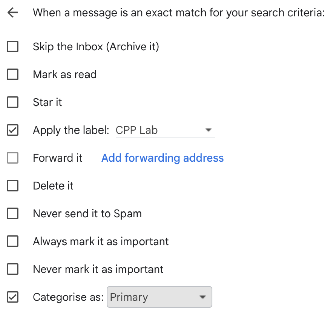 gmail labels settings